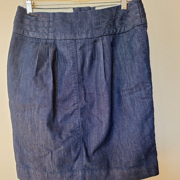 Anthropologie Pilcro and the letterpress Denim pleated skirt. Womens size 8 - Picture 6 of 6